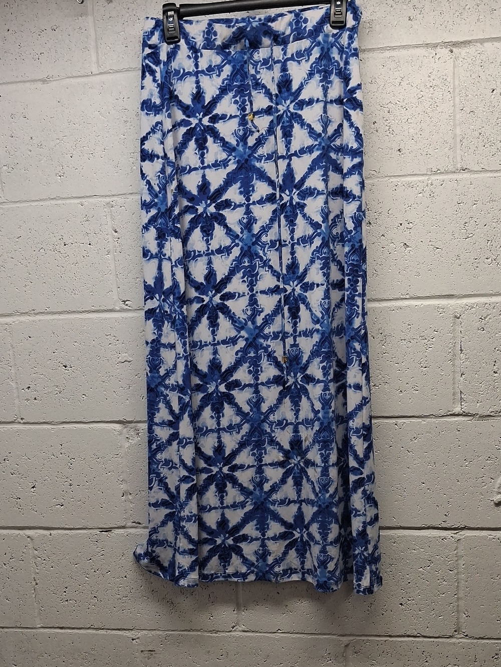 NWOT Womens Michael Kors Maxi Skirt Blue & White